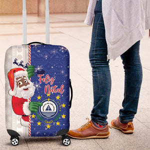 Afro Christmas in Cape Verde Luggage Cover Black Santa Felix Natal - African Pride