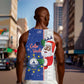 Afro Christmas in Cape Verde Men Tank Top Black Santa Felix Natal - African Pride