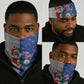 Afro Christmas in Cape Verde Neck Gaiter Black Santa Felix Natal - African Pride