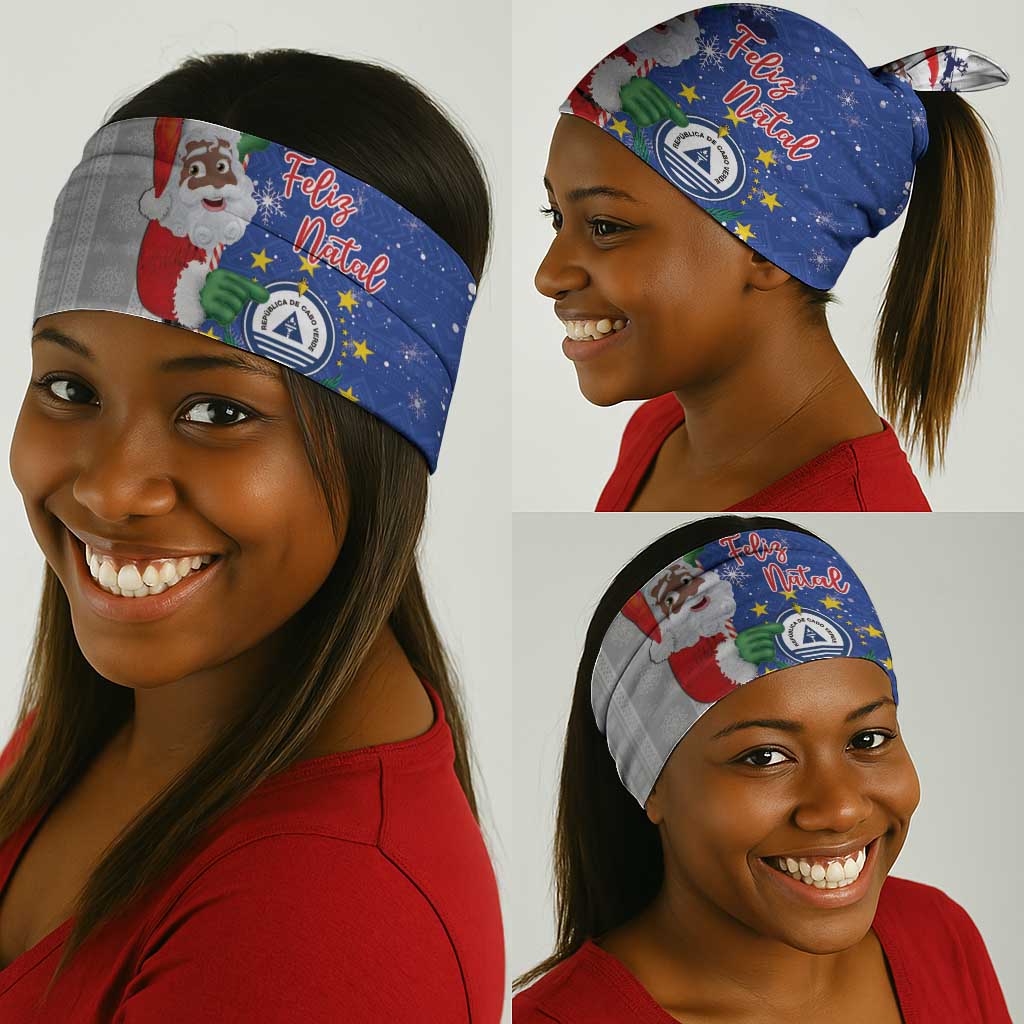 Afro Christmas in Cape Verde Neck Gaiter Black Santa Felix Natal - African Pride