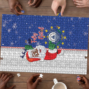 Cape Verde Christmas Puzzle Black Santa Felix Natal