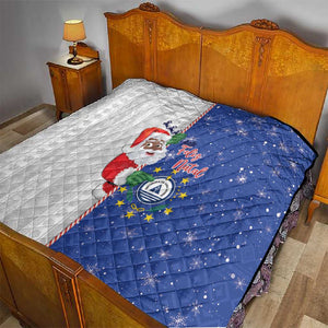 Afro Christmas in Cape Verde Quilt Black Santa Felix Natal - African Pride