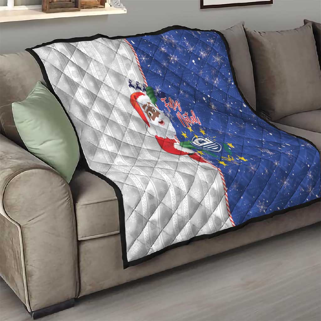 Afro Christmas in Cape Verde Quilt Black Santa Felix Natal - African Pride