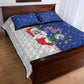 Afro Christmas in Cape Verde Quilt Bed Set Black Santa Felix Natal - African Pride