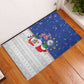 Afro Christmas in Cape Verde Rubber Doormat Black Santa Felix Natal - African Pride
