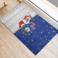 Afro Christmas in Cape Verde Rubber Doormat Black Santa Felix Natal - African Pride