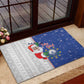 Afro Christmas in Cape Verde Rubber Doormat Black Santa Felix Natal - African Pride