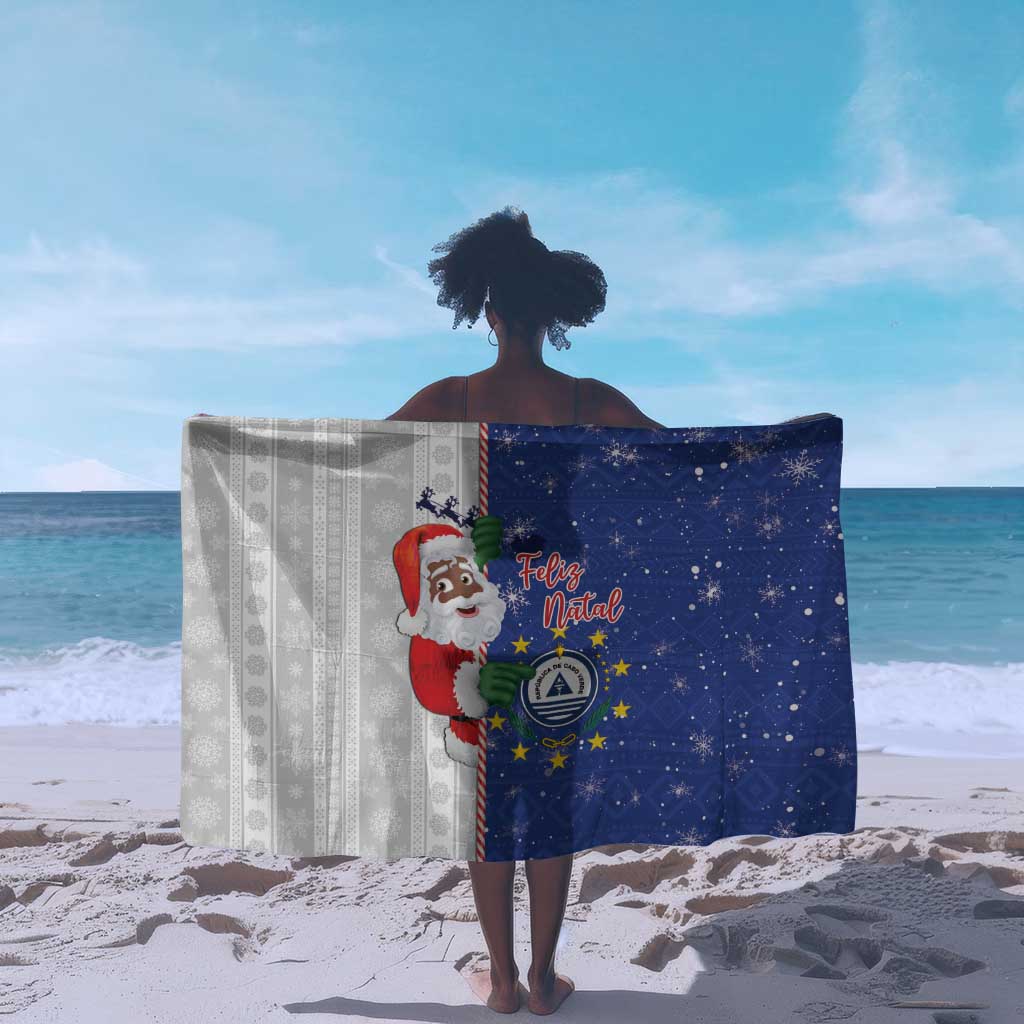 Afro Christmas in Cape Verde Sarong Black Santa Felix Natal - African Pride