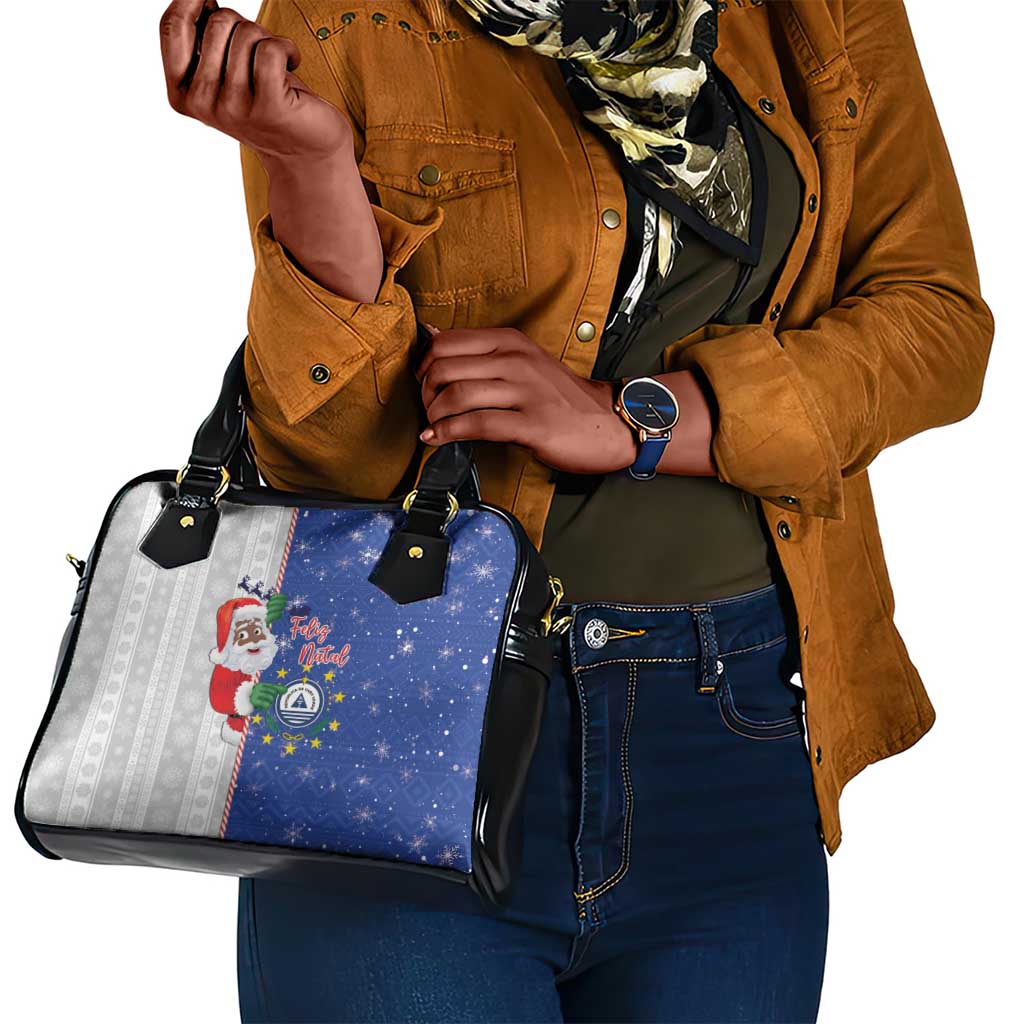 Afro Christmas in Cape Verde Shoulder Handbag Black Santa Felix Natal - African Pride