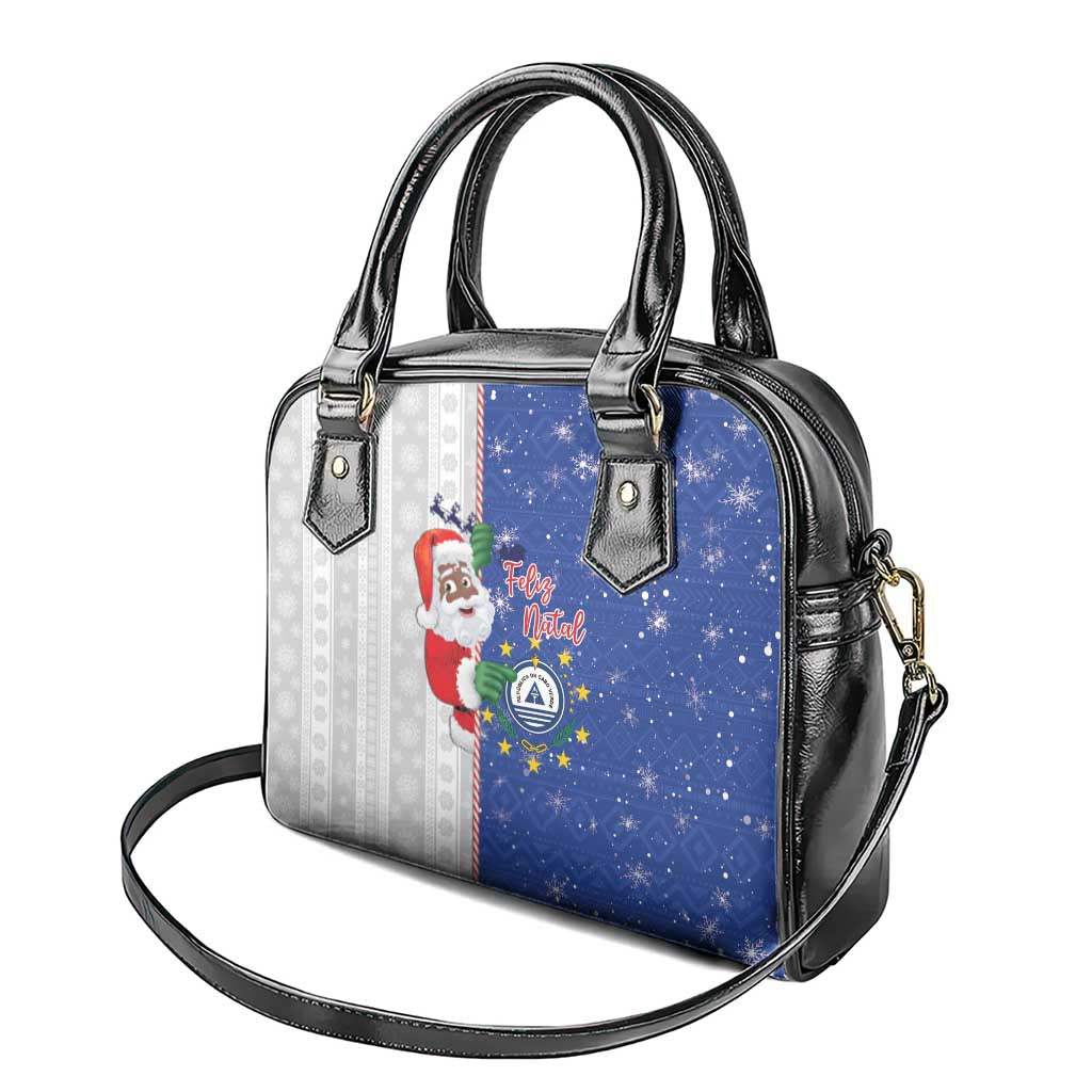 Afro Christmas in Cape Verde Shoulder Handbag Black Santa Felix Natal - African Pride