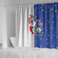 Afro Christmas in Cape Verde Shower Curtain Black Santa Felix Natal - African Pride