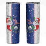 Afro Christmas in Cape Verde Skinny Tumbler Black Santa Felix Natal - African Pride