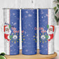 Afro Christmas in Cape Verde Skinny Tumbler Black Santa Felix Natal - African Pride