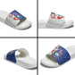 Cape Verde Christmas Slide Sandals Black Santa Felix Natal