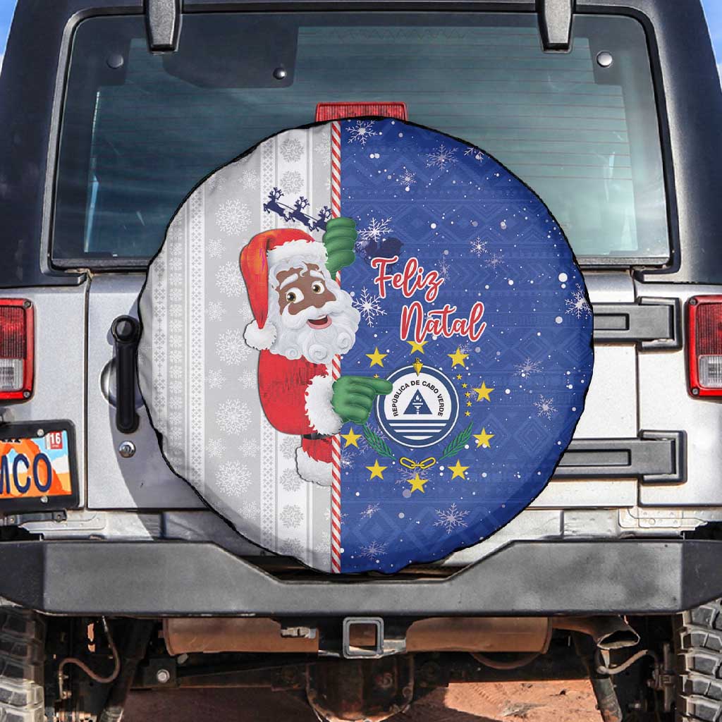 Afro Christmas in Cape Verde Spare Tire Cover Black Santa Felix Natal - African Pride