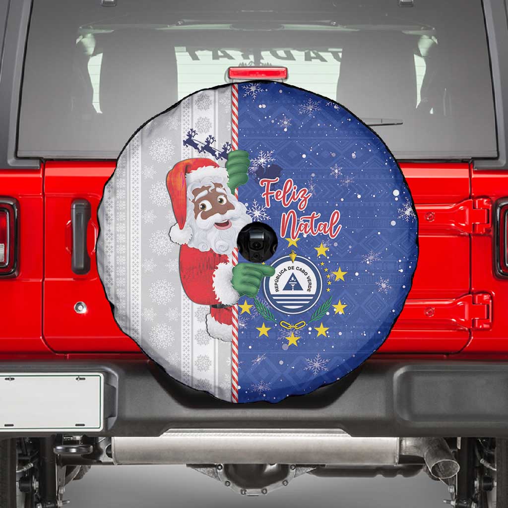 Afro Christmas in Cape Verde Spare Tire Cover Black Santa Felix Natal - African Pride
