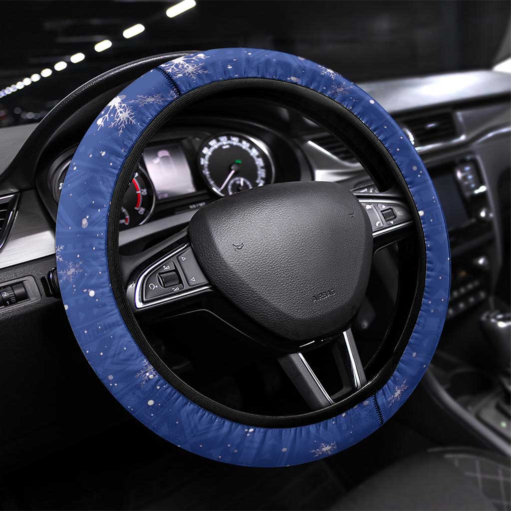 Afro Christmas in Cape Verde Steering Wheel Cover Black Santa Felix Natal - African Pride
