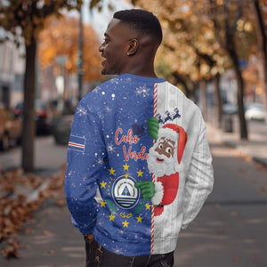 Afro Christmas in Cape Verde Sweatshirt Black Santa Felix Natal - African Pride