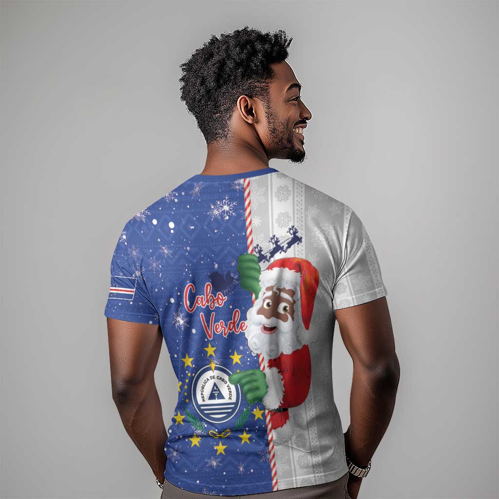 Afro Christmas in Cape Verde T shirt Black Santa Felix Natal - African Pride