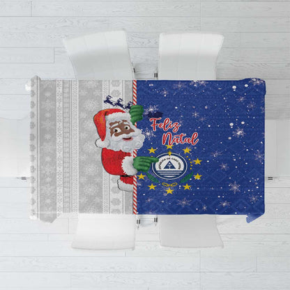 Afro Christmas in Cape Verde Tablecloth Black Santa Felix Natal - African Pride
