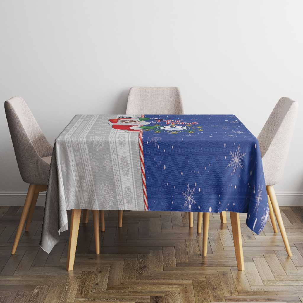 Afro Christmas in Cape Verde Tablecloth Black Santa Felix Natal - African Pride