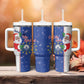 Afro Christmas in Cape Verde Tumbler With Handle Black Santa Felix Natal - African Pride