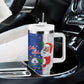 Afro Christmas in Cape Verde Tumbler With Handle Black Santa Felix Natal - African Pride