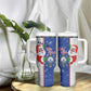 Afro Christmas in Cape Verde Tumbler With Handle Black Santa Felix Natal - African Pride
