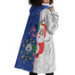Afro Christmas in Cape Verde Wearable Blanket Hoodie Black Santa Felix Natal - African Pride