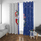 Afro Christmas in Cape Verde Window Curtain Black Santa Felix Natal - African Pride