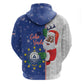 Afro Christmas in Cape Verde Zip Hoodie Black Santa Felix Natal - African Pride