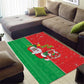 Afro Christmas in Burkina Faso Area Rug Black Santa Joyeux Noel - African Pride