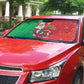 Burkina Faso Christmas Auto Sun Shade Black Santa Joyeux Noel