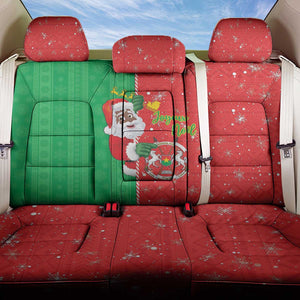 Afro Christmas in Burkina Faso Back Car Seat Cover Black Santa Joyeux Noel - African Pride