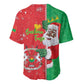 Afro Christmas in Burkina Faso Baseball Jersey Black Santa Joyeux Noel - African Pride