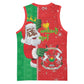 Afro Christmas in Burkina Faso Basketball Jersey Black Santa Joyeux Noel - African Pride