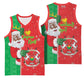 Afro Christmas in Burkina Faso Basketball Jersey Black Santa Joyeux Noel - African Pride