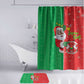 Burkina Faso Christmas Bathroom Set Black Santa Joyeux Noel