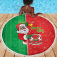 Afro Christmas in Burkina Faso Beach Blanket Black Santa Joyeux Noel - African Pride