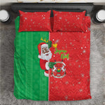 Afro Christmas in Burkina Faso Bedding Set Black Santa Joyeux Noel - African Pride