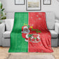 Afro Christmas in Burkina Faso Blanket Black Santa Joyeux Noel - African Pride