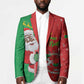 Burkina Faso Christmas Blazer Black Santa Joyeux Noel