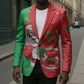 Burkina Faso Christmas Blazer Black Santa Joyeux Noel