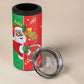 Afro Christmas in Burkina Faso 4 in 1 Can Cooler Tumbler Black Santa Joyeux Noel - African Pride
