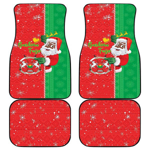 Afro Christmas in Burkina Faso Car Mats Black Santa Joyeux Noel - African Pride