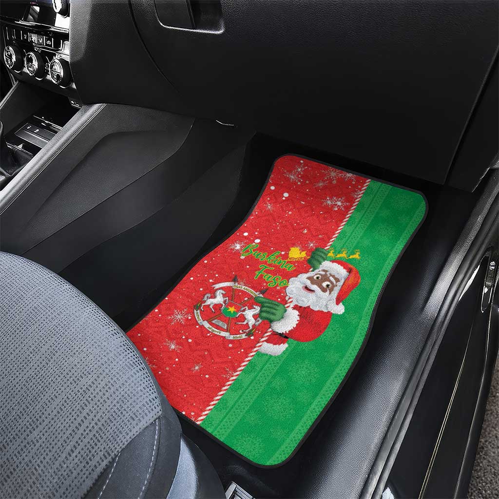 Afro Christmas in Burkina Faso Car Mats Black Santa Joyeux Noel - African Pride