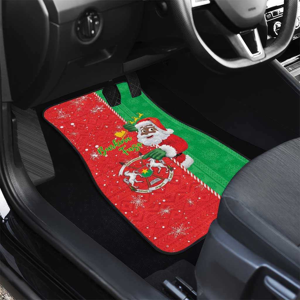 Afro Christmas in Burkina Faso Car Mats Black Santa Joyeux Noel - African Pride