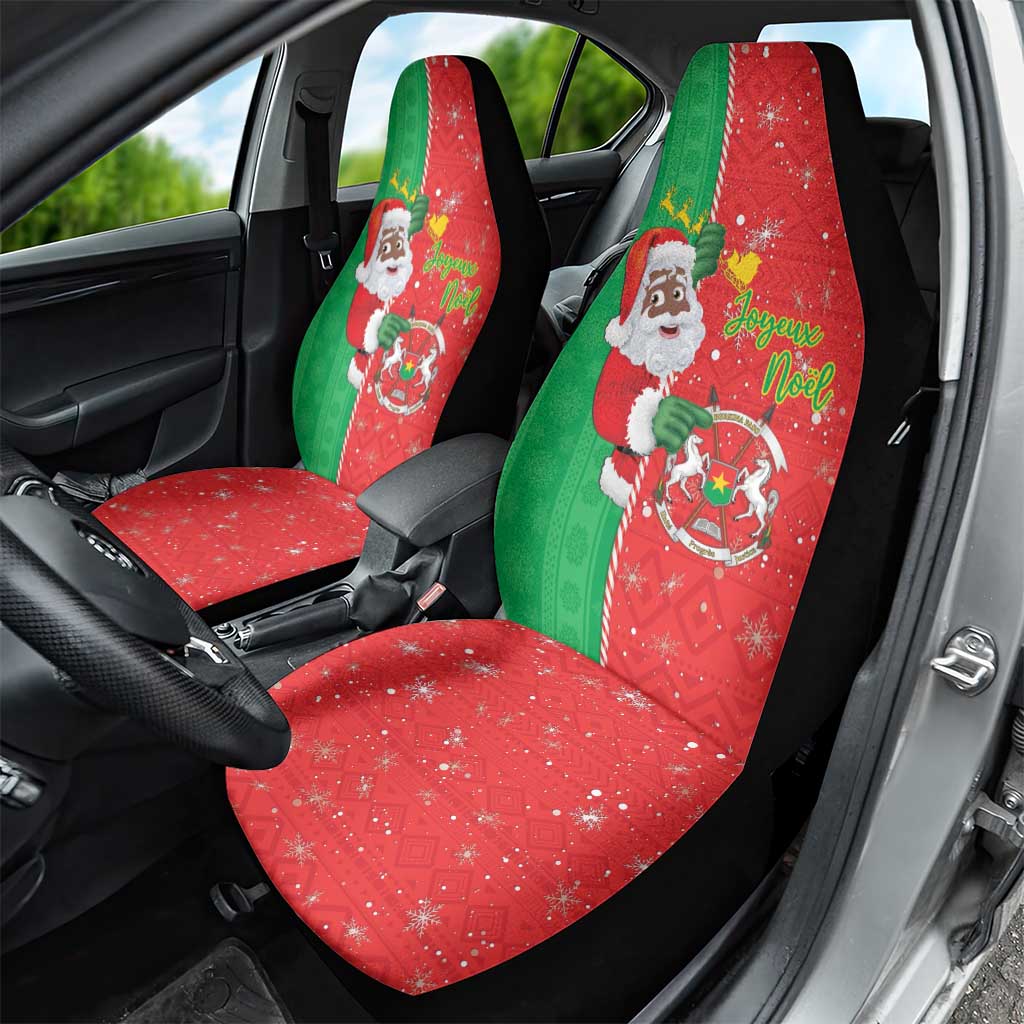 Afro Christmas in Burkina Faso Car Seat Cover Black Santa Joyeux Noel - African Pride