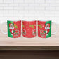 Burkina Faso Christmas Ceramic Mug Black Santa Joyeux Noel