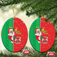 Afro Christmas in Burkina Faso Ceramic Ornament Black Santa Joyeux Noel - African Pride